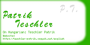 patrik teschler business card
